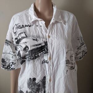 Chevrolet Oldsmobile Cuba Summer Vacation Short Sleeve Shirt, Men's XL